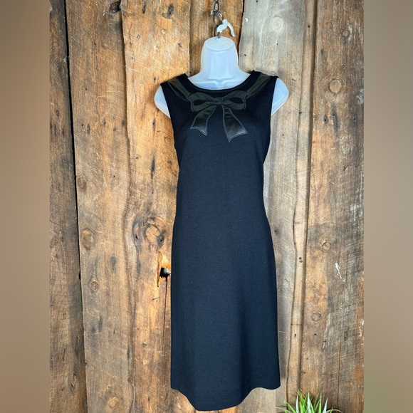 St. John Collection Black Knit Dress - Size 6 - Picture 1 of 11